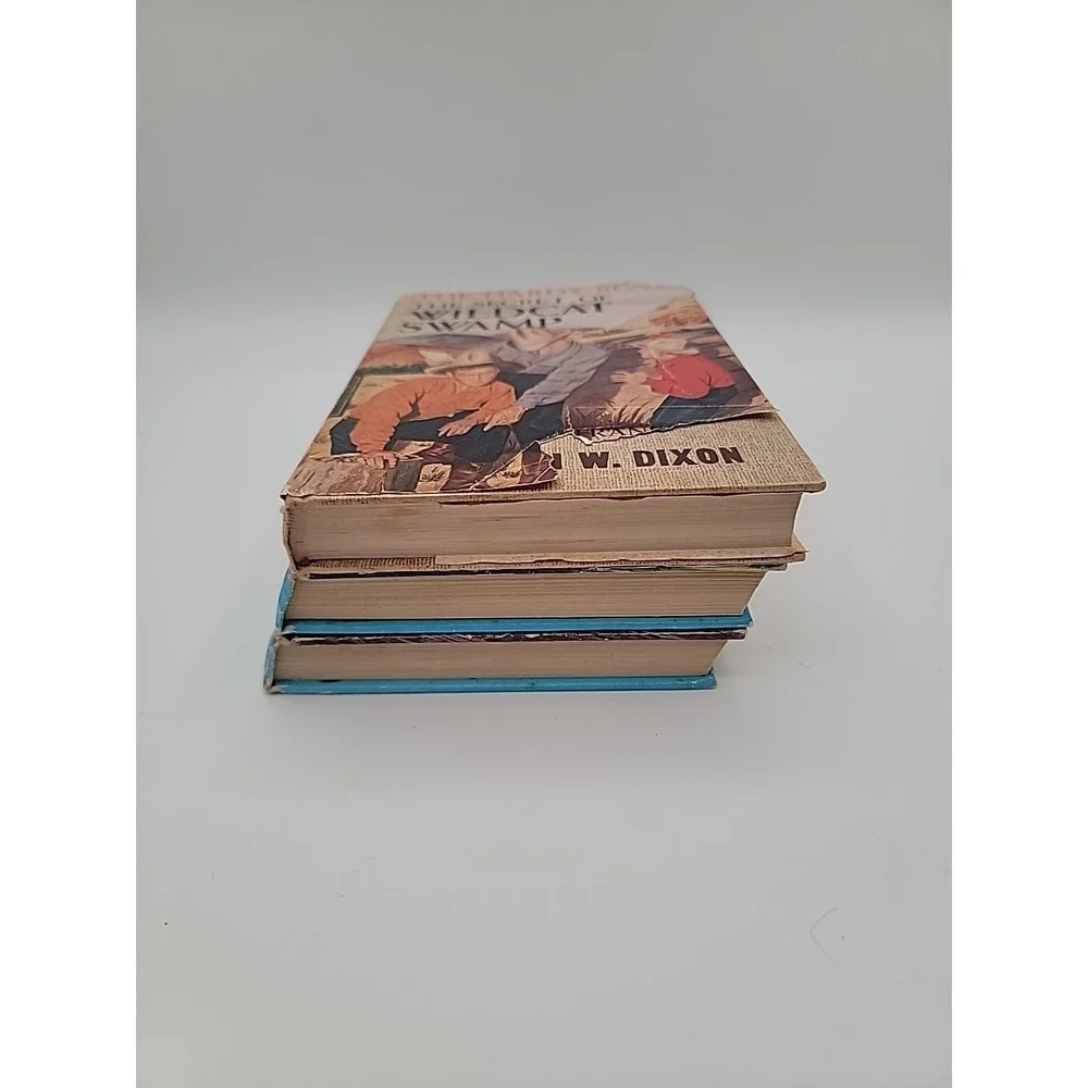 The Hardy Boys Lot Of 3 Vintage Books Blue‎ Top Pages